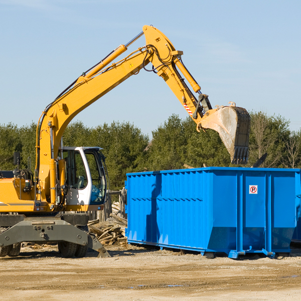 are there any restrictions on where a residential dumpster can be placed in Mizpah NJ